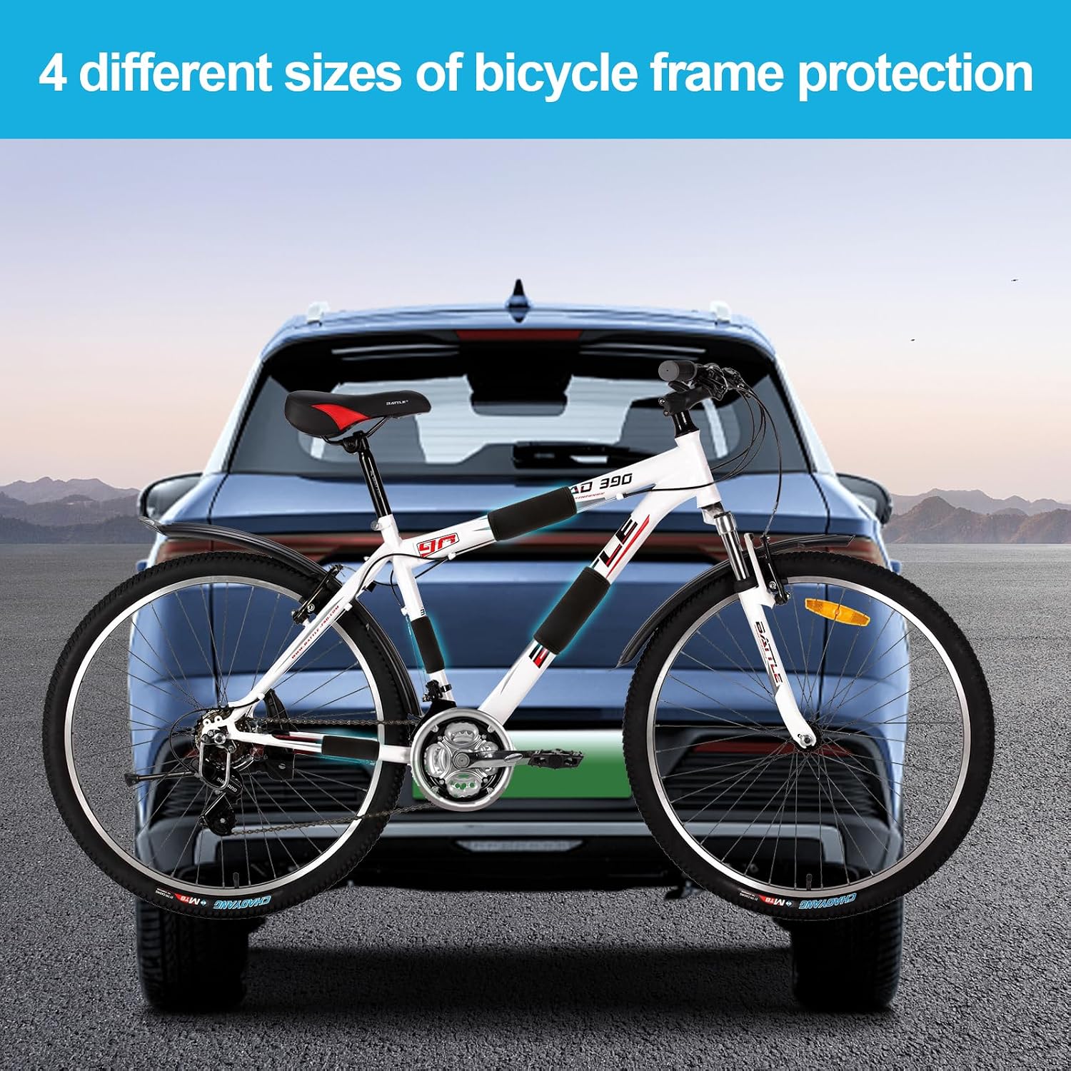 Bike Frame Protection Kit - 4-Piece, Bicycle Carrier Frame Protection