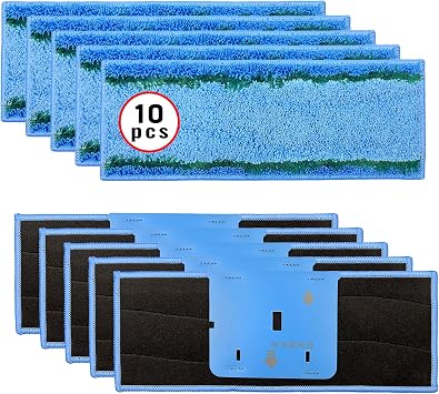 10 حزمة M6 التطهير منصات الرطب متوافق مع iRobot Braava Jet M6 Series 6012 6112 6113، ترقية روبوت ممسحة، قابلة للغسل ستوكات استبدال تنظيف الوسادة