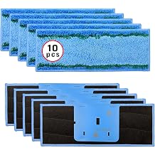 10 Pack M6 Mopping Wet Pads Compatible with iRobot Braava Jet M6 Series (6012) (6112) (6113), Upgraded Robot Mop,Washable Microfiber Replacement Cleaning Pad