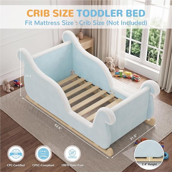 DoCred Toddler Bed - Toddler Floor Bed Frame