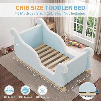 DoCred Toddler Bed - Toddler Floor Bed Frame