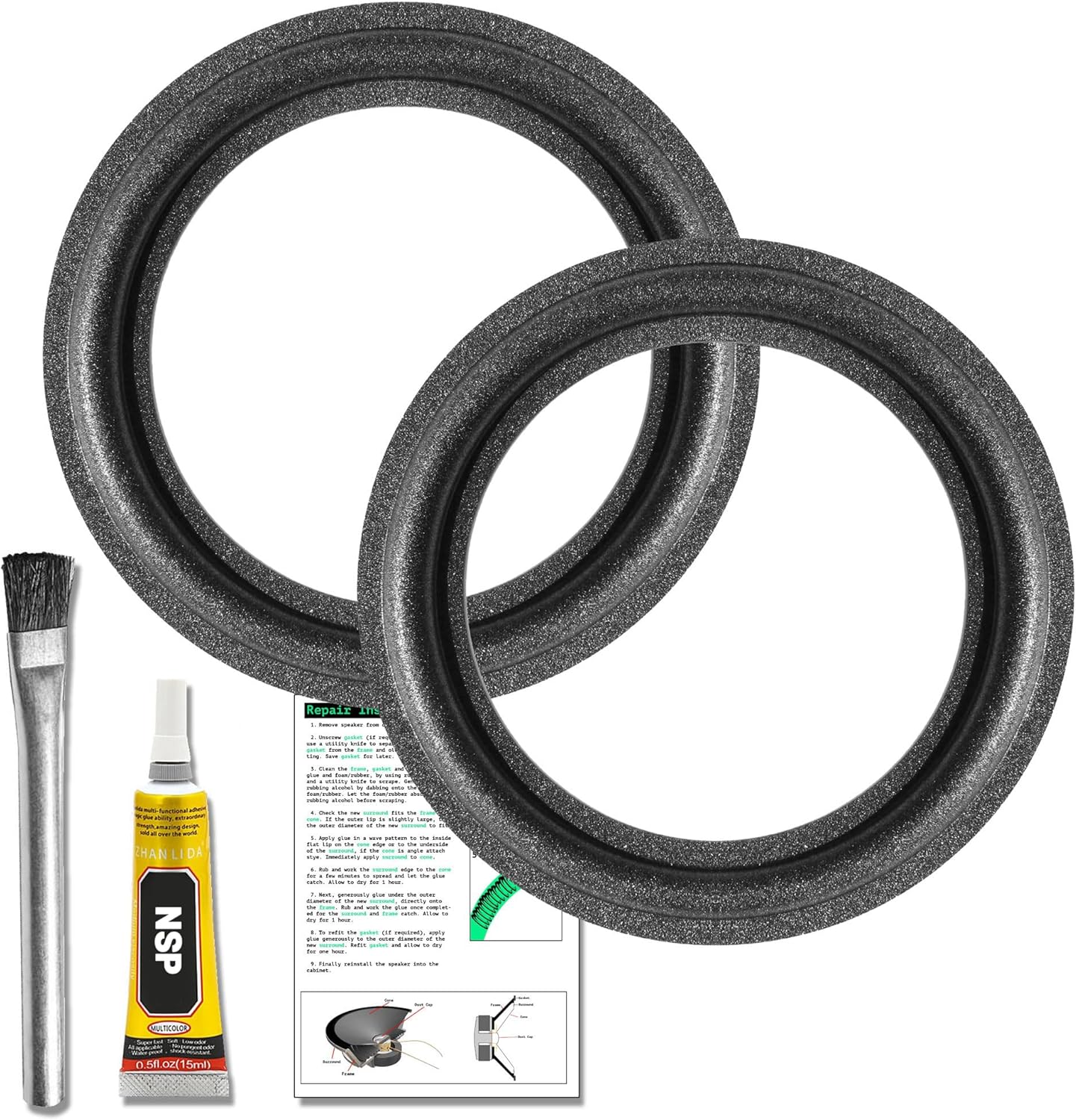 North Speaker Parts 4 5 6 8 10 12 Pollici FOAM Altoparlante - Foto 6