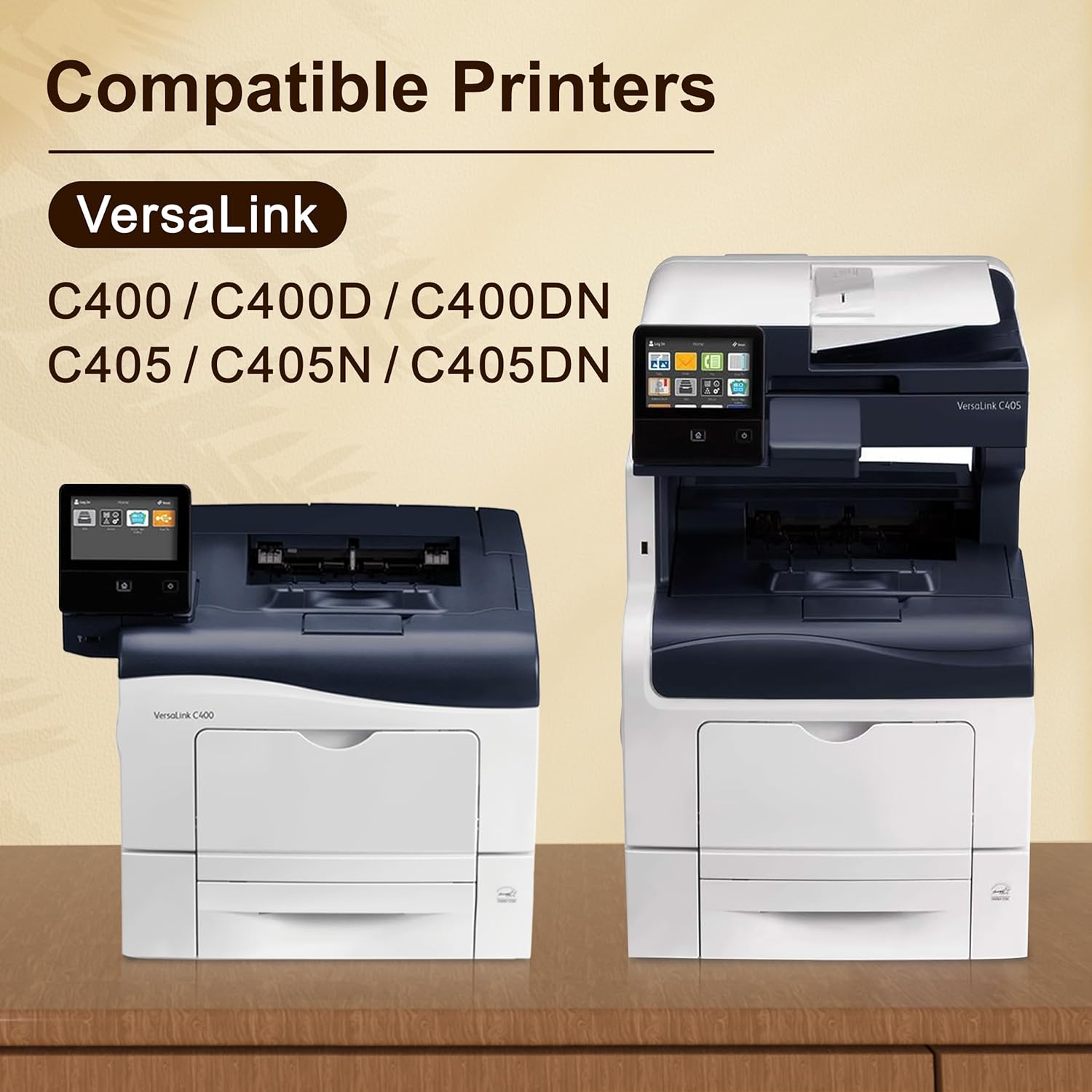 VersaLink C400/C405 Extra High-Yield Toner Cartridge (4 Pack, Black, Cyan, Magenta, Yellow) 106R03524 106R03525 106R03526 106R03527 Replacement for Xerox Versalink C400 C405 C400D C405N C400DN C405DN