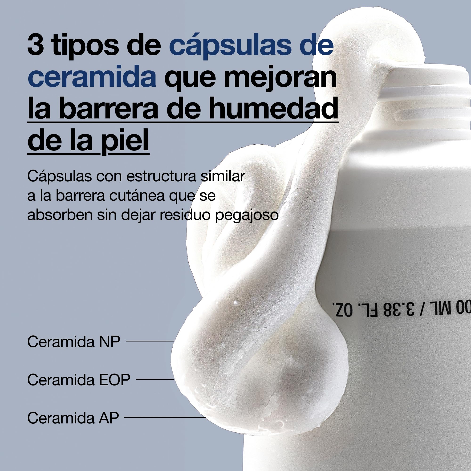 Anua 3 Ceramide Panthenol Moisture Barrier Cream, crema facial con ceramidas y pantenol, hidratante no comedogénico para piel sensible, reparación barrera cutánea, skincare coreano, 100ml
