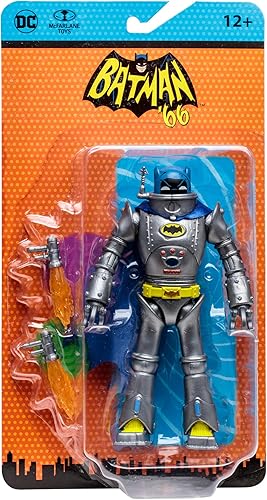 Miniatura 9 de McFarlane Toys - DC Retro Robot Batman (Batman 66' Comic) Figura de acción de 6 pulgadas