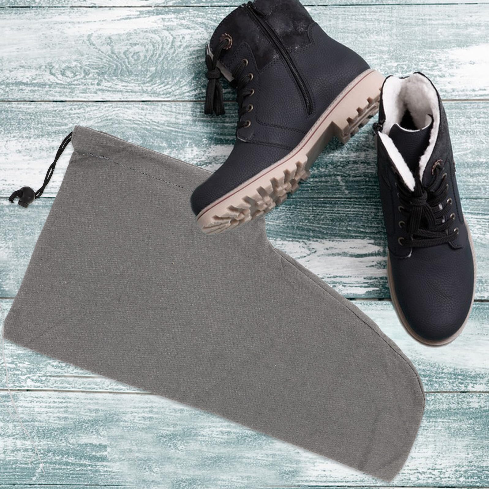 6pezzi Sacchetti per Scarpe da Viaggio in Cotone Coulisse Organizer da Viaggio per Scarpe Borse Portaoggetti Riutilizzabili per Separare e Proteggere le Calzature