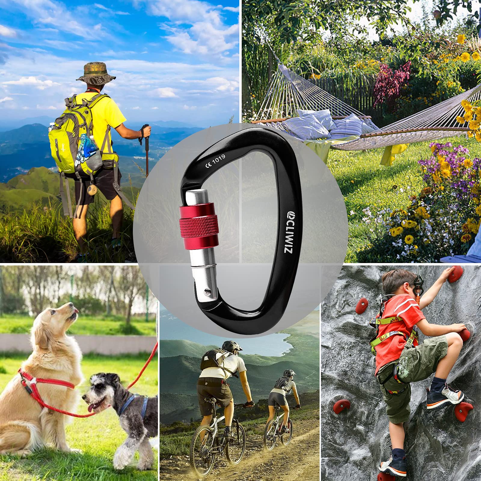 Mosquetón En Forma De D Puertas Atornilladas Para Escalar | Cuotas Sin Interés