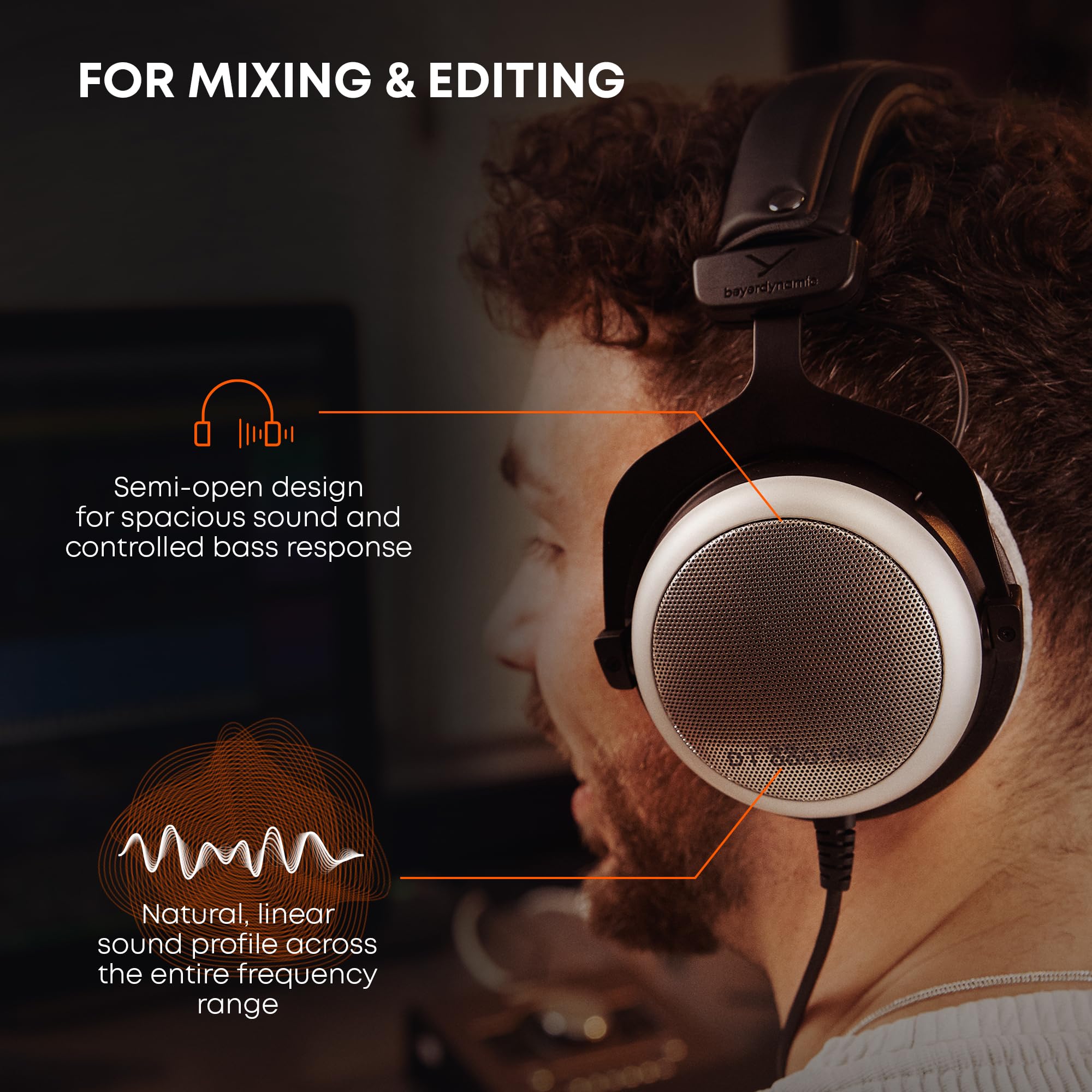Amazon.co.jp: beyerdynamic セミオープン型オーバーヘッドヘッドホン