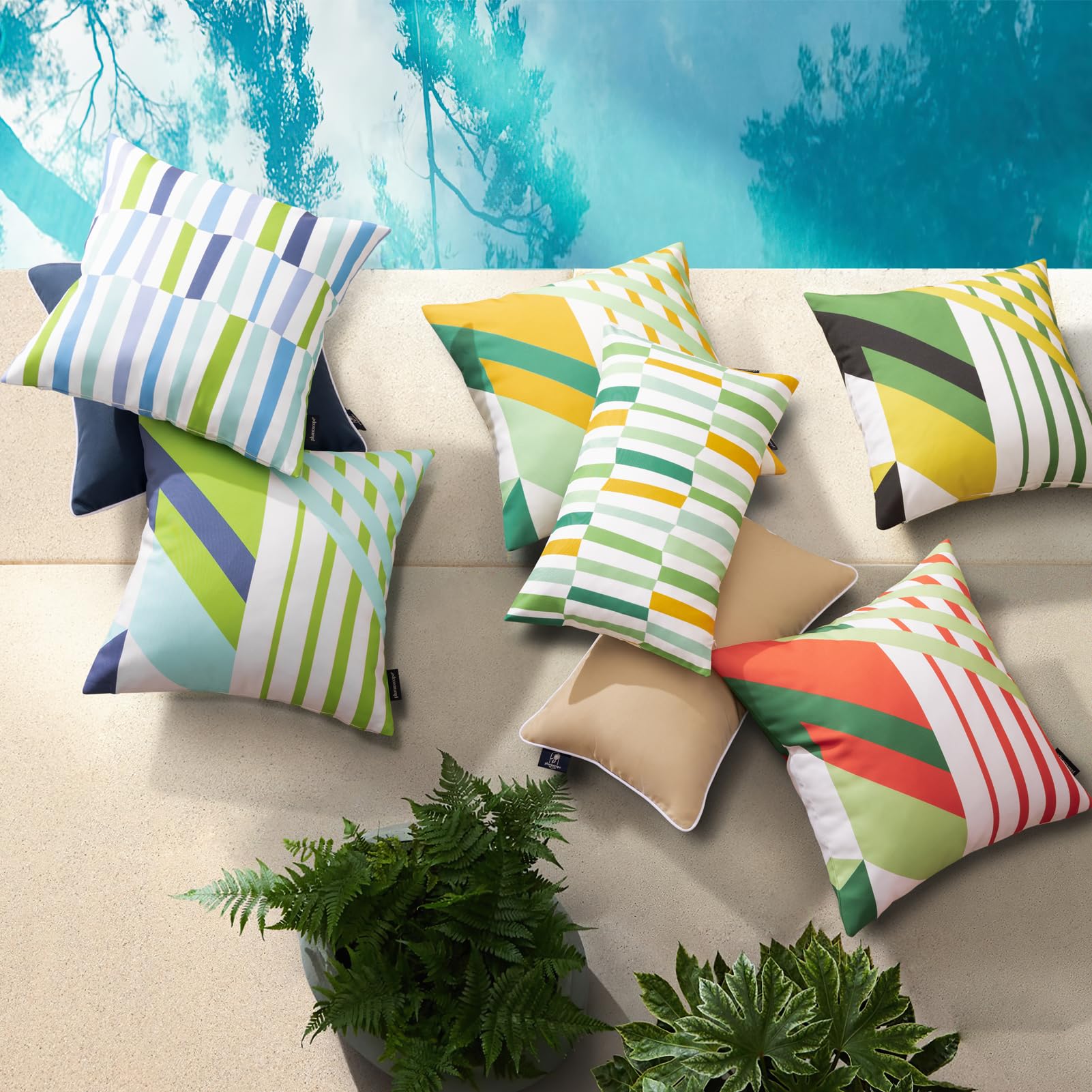 Outdoor Cushions Funky Pillow Covers Airlie Waterproof Black