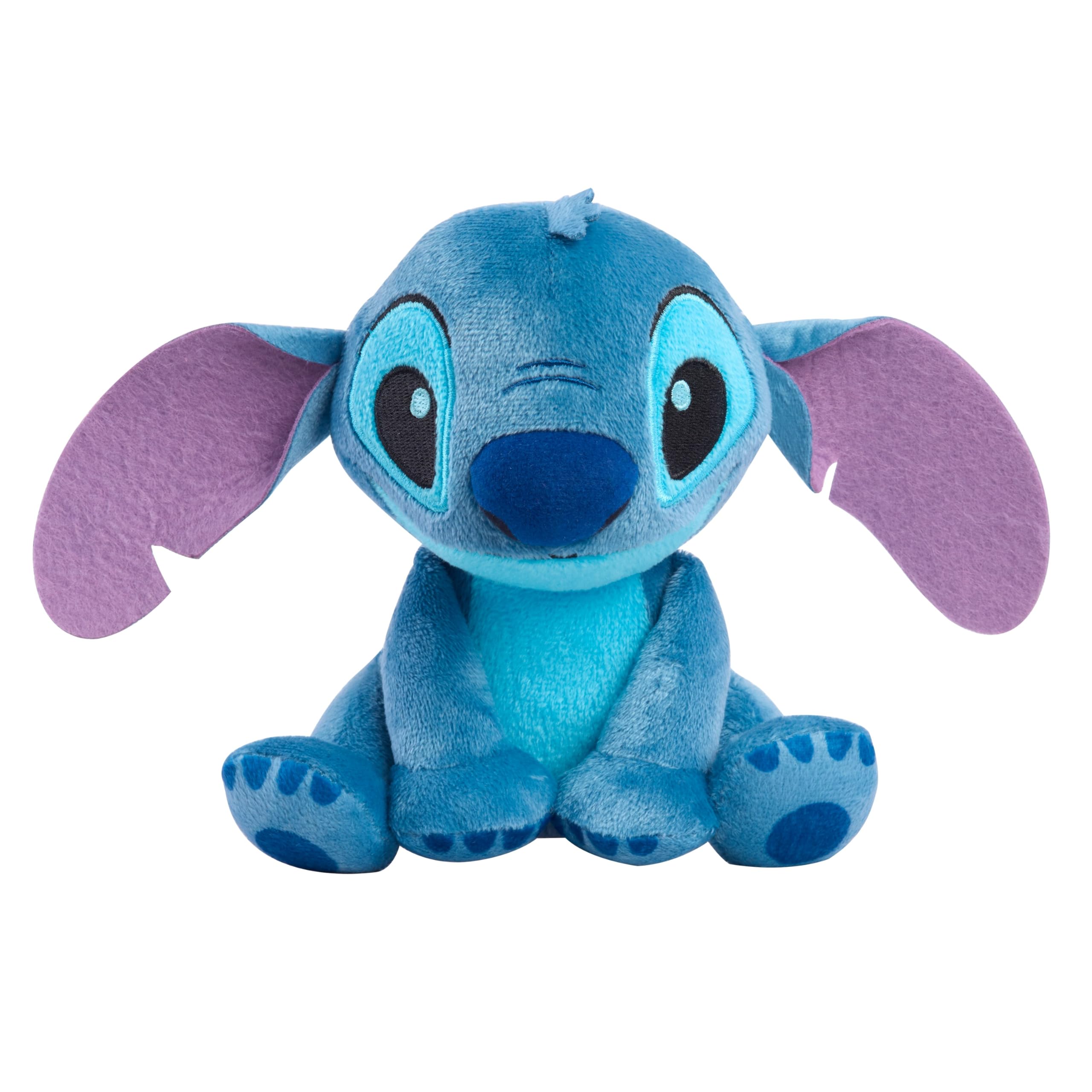 Disney Stitch 7.5" Small Stitch Stuffed Animal - Floppy Ears, Soft & Huggable, Toy for Fans & Kids by Just Play
