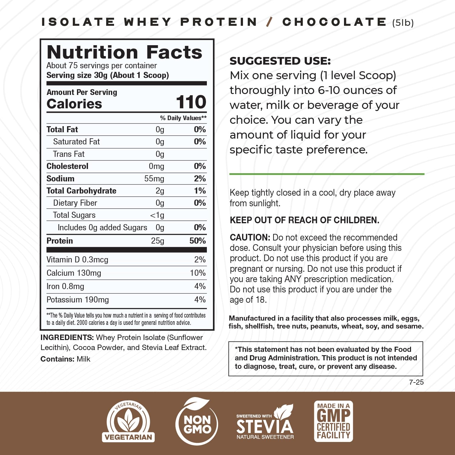 Muscle Feast Grass-Fed Whey Protein Isolate Powder, Chocolate (5lb) — Amazon image 3
