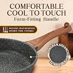 Bakken-suisse 14-Piece Ensemble de cuisine – Granite non-brillante – Éco-Amis – pour tous les fourneaux & Four-Sécurité - Marbre
