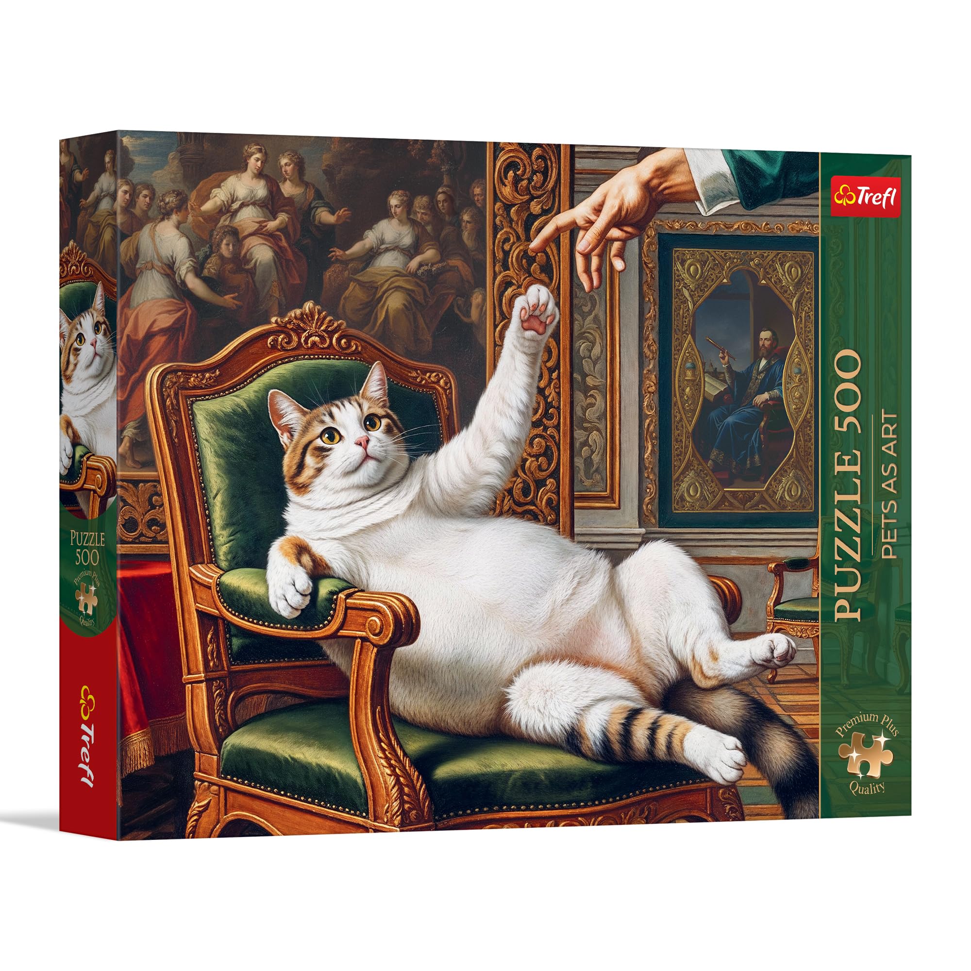 Trefl Premium Plus Quality Pets as Art: His Highness Fluffy Puzzle - 500 Pieces - Timeless Motifs Series, Perfect Combination of Pieces, for Adults and Children Aged 10+