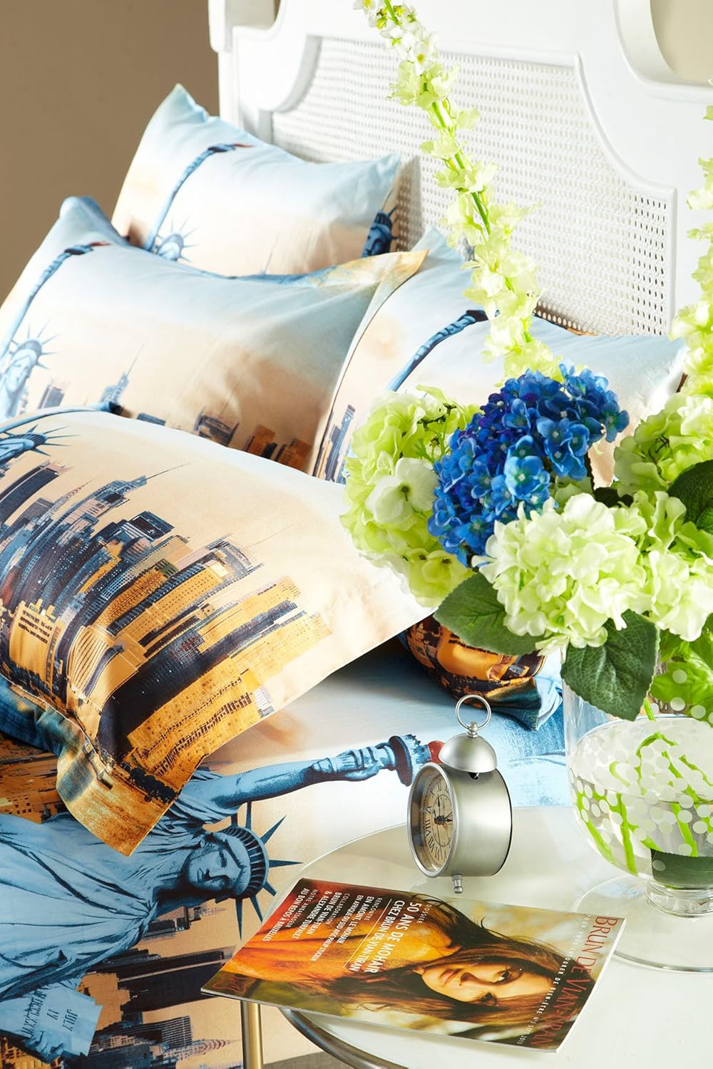 Dolce Mela DM492T 4-Piece Luxury Duvet Cover Set, Twin