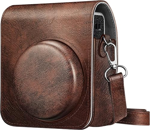 Fintie Funda protectora para cámara instantánea Fujifilm Instax Mini 40  Funda de piel vegana premium con correa ajustable extraíble