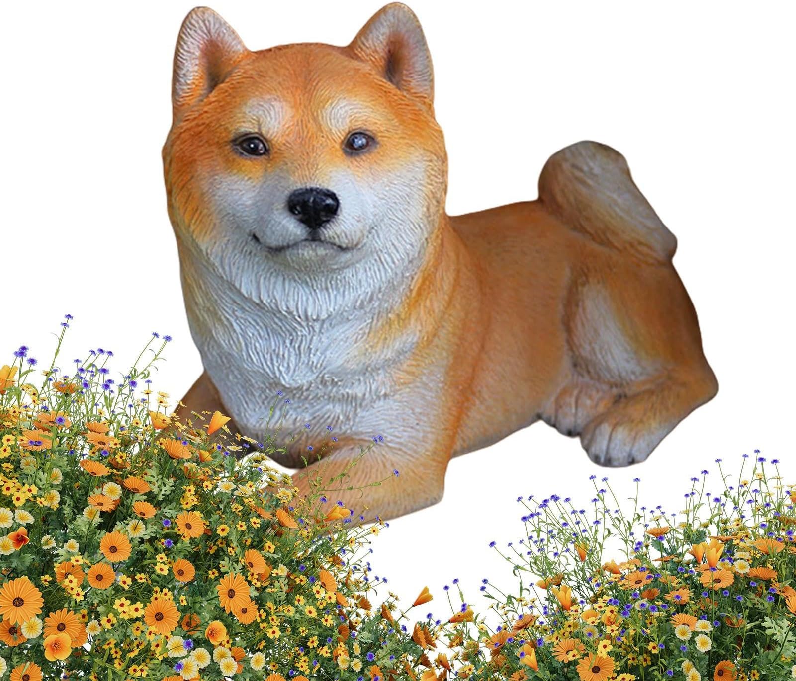 Générique Mining Dogs Statues - Animal Sculptures for Garden, Dog Miniature | PEY Resin Miniature, Sculpture Dog Outdoor Dog Statues