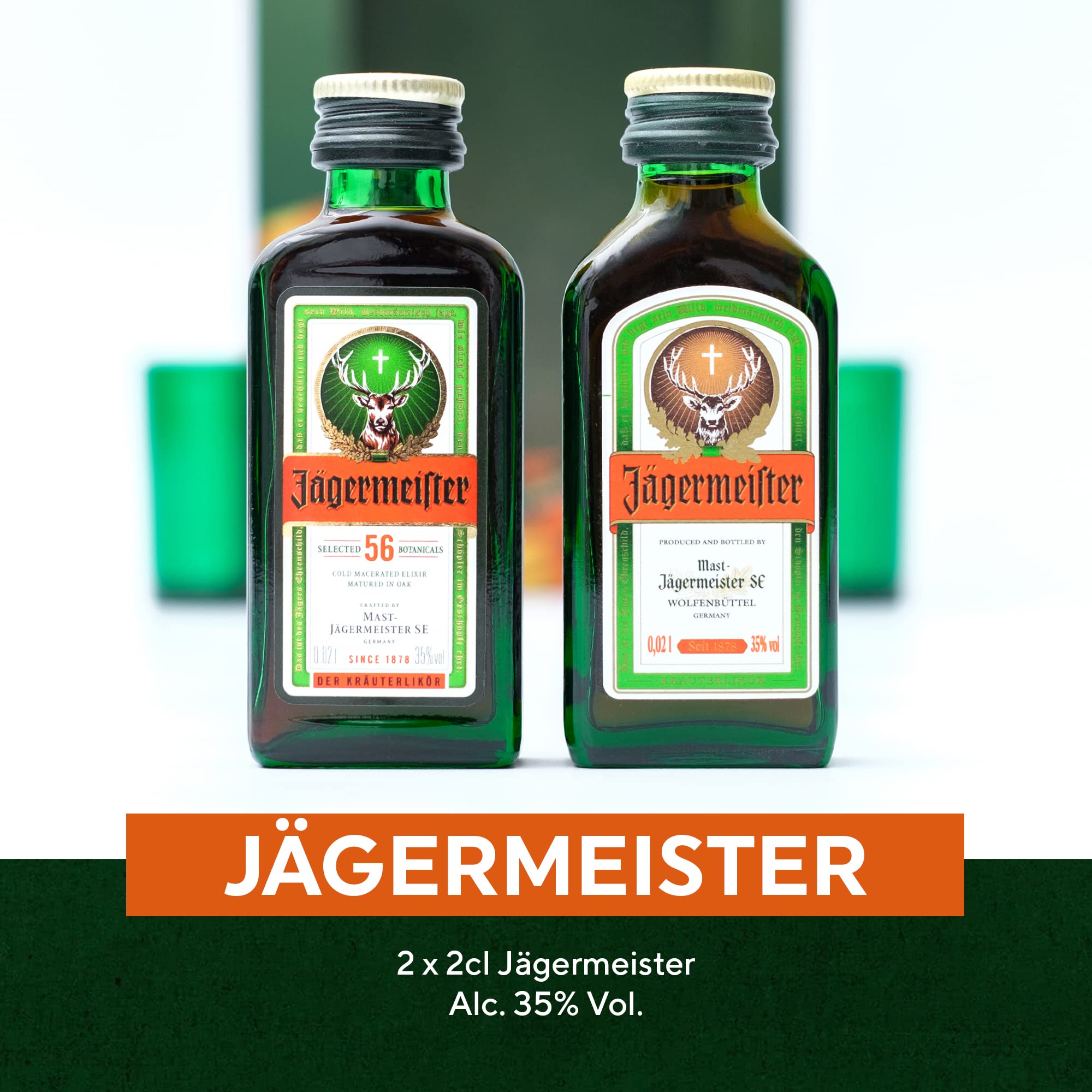 Buy Jagermeister Gift Set x 2 Official Jagermeister Miniatures Shot