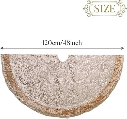 Miniatura 5 de Valery Madelyn Paquete de decoración de Navidad (3 artículos)  Guirnalda de Navidad de 6 pies, falda de árbol de Navidad de 48 pulgadas y guirnalda