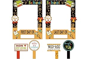 Back to School Photo Booth Picture Frame with Fun Sayings