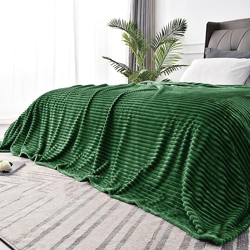 Vista 40 de BEDELITE Manta de forro polar para sofá – Manta de jacquard acanalado en 3D suave y cálida – acogedora, esponjosa, ligera manta gris para cama