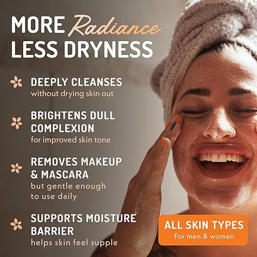 Miniatura 3 de Limpiador facial con vitamina C, limpiador facial antienvejecimiento para líneas finas, manchas de la edad, ojeras, gel limpiador para el cuidado de