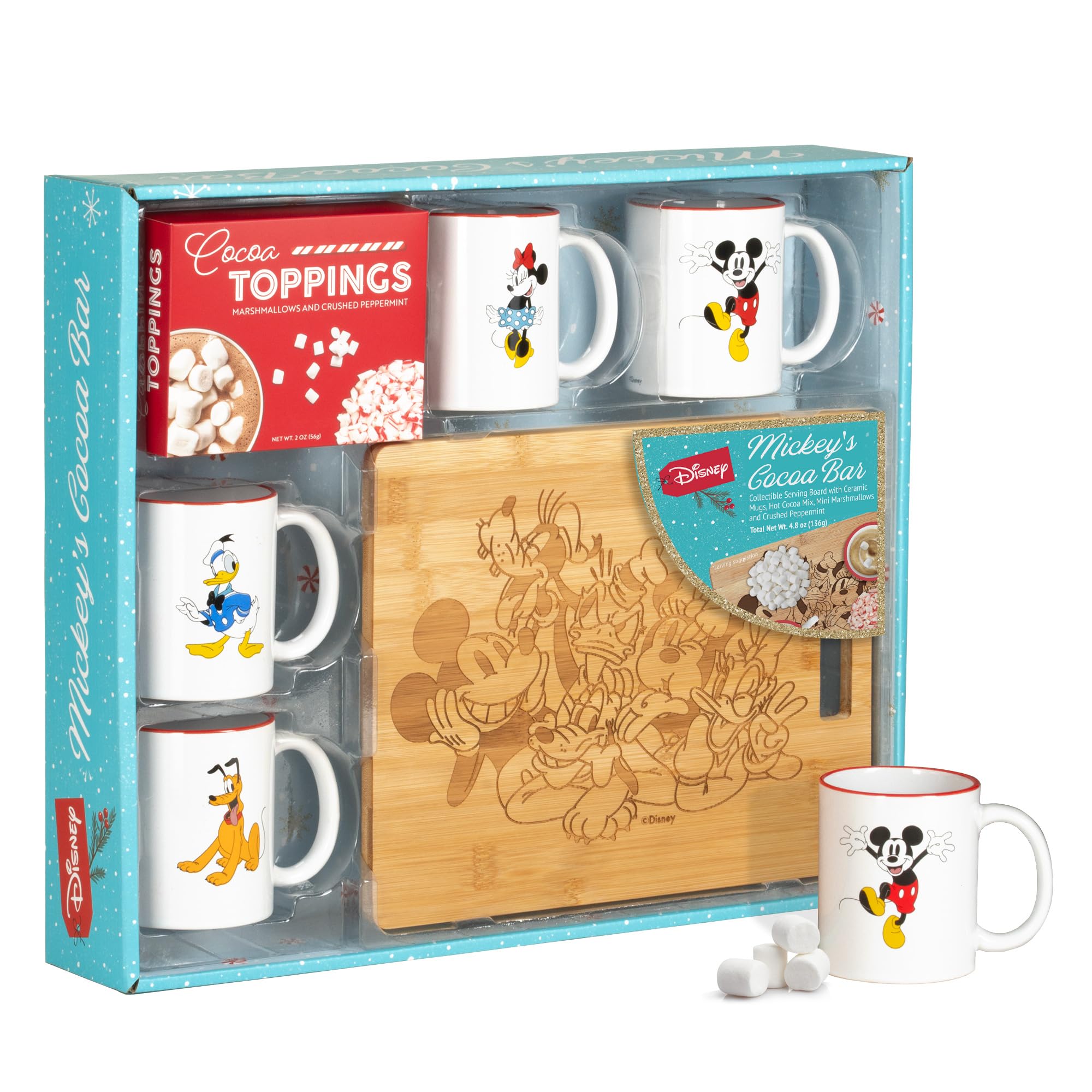 Amazon.com: Disney Mickeys Cocoa Bar Hot Chocolate Set for 4 with