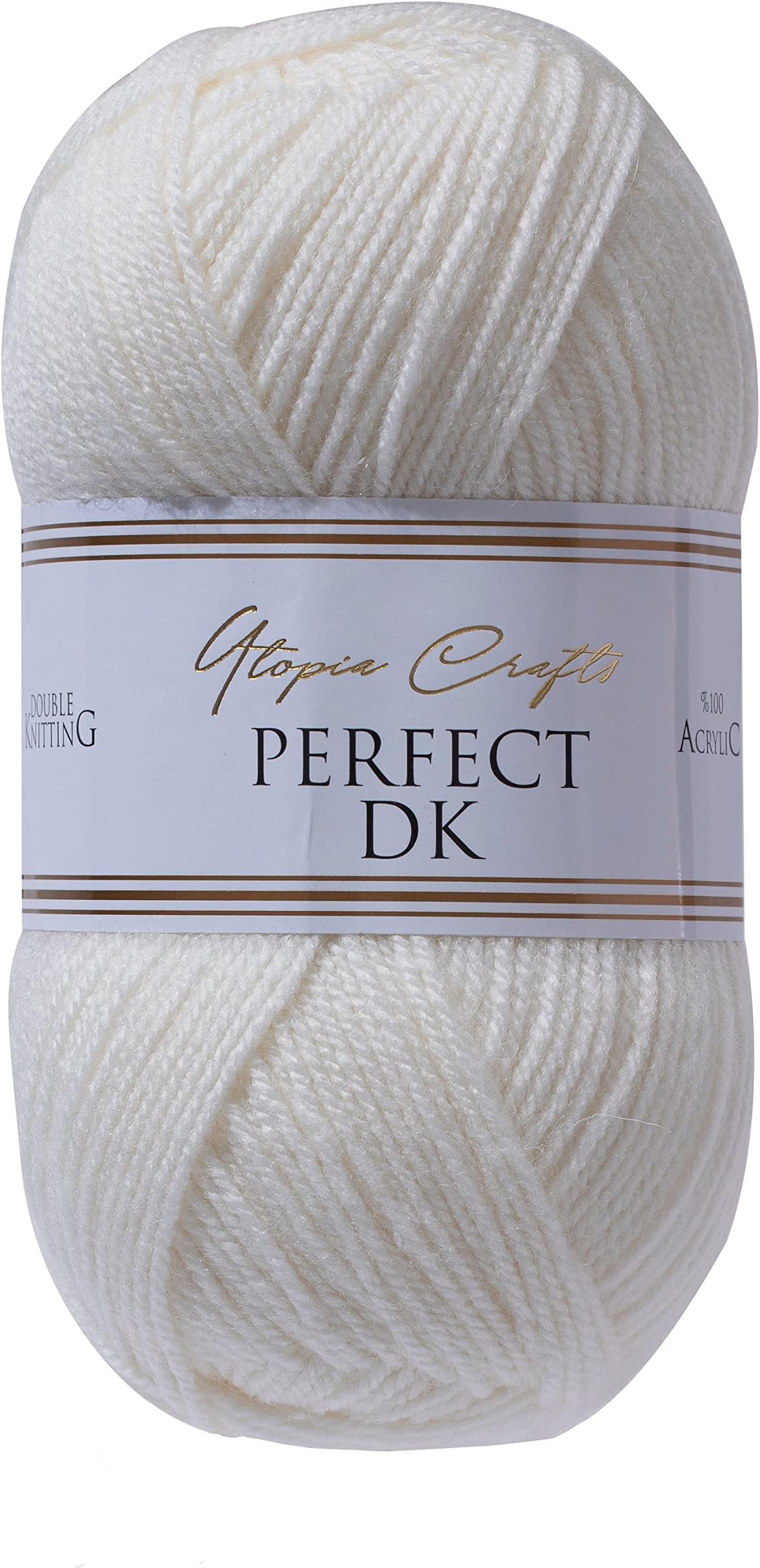 Utopia Crafts DK Double Knitting Yarn, 100g (Ivory)