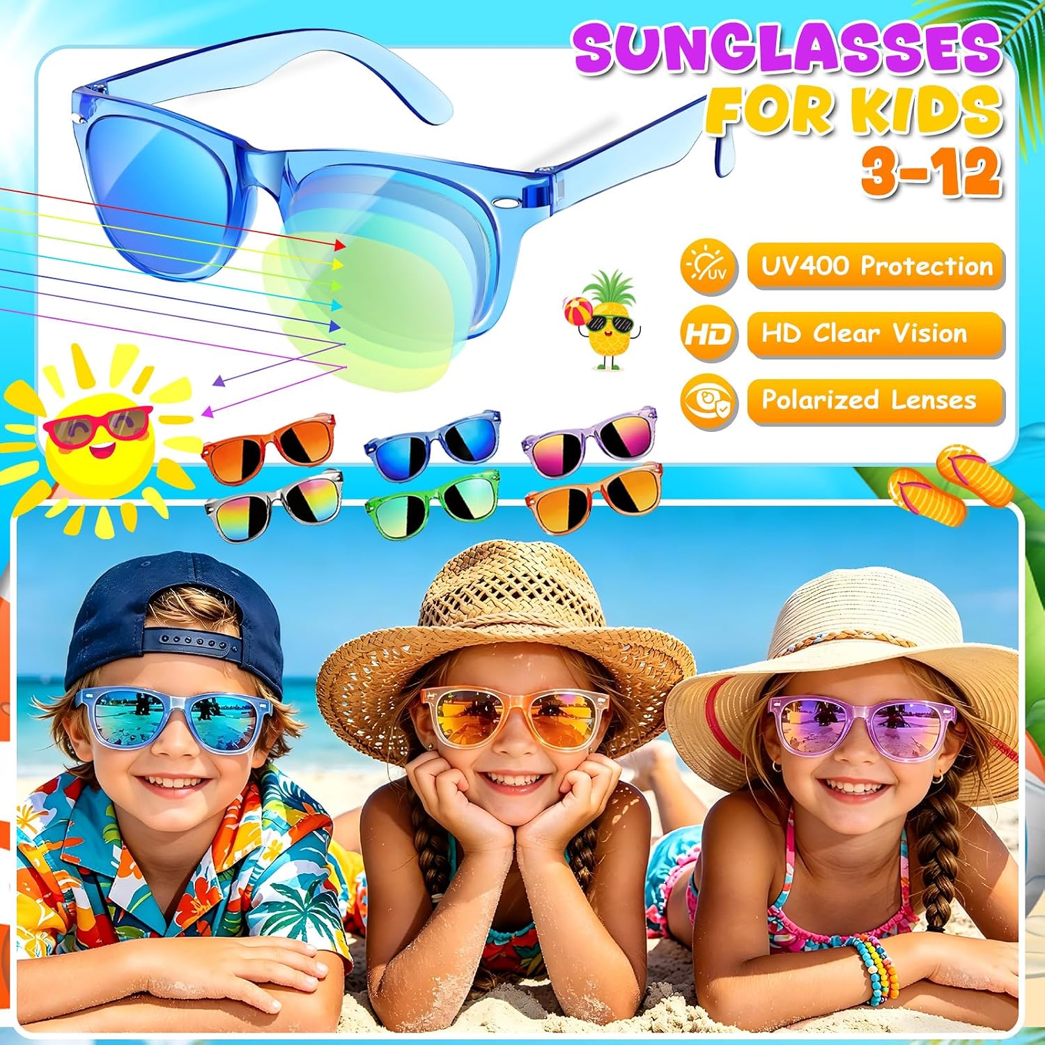 114PCS Pool Party Favors Includes Pool Toys for Kids Ages 4-8 8-12, Summer Beach Party Favors for Kids Goodie Bag Stuffers with Beach Balls, Kids Sunglasses, Bubble Wands, Party Supplies