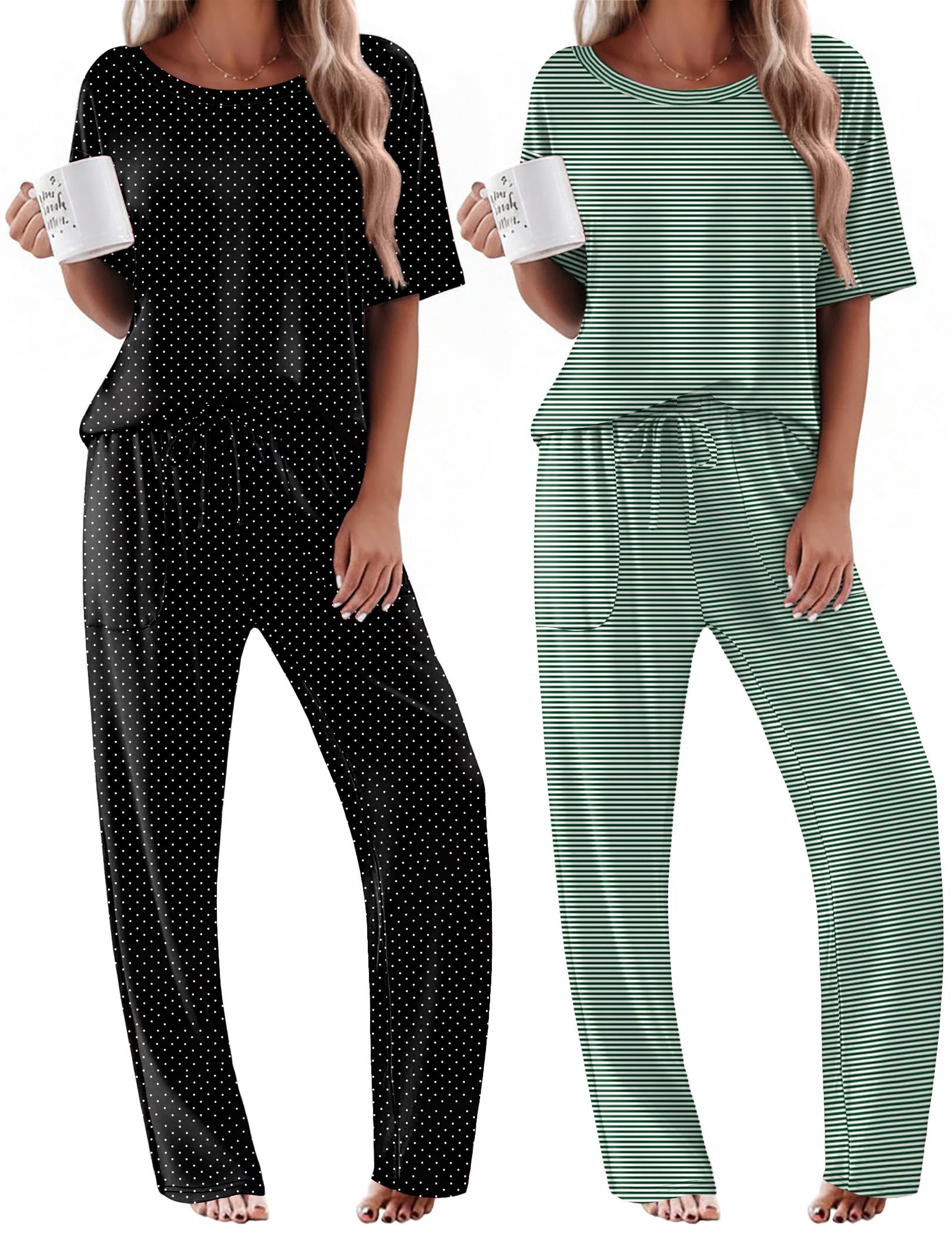 45% Off Ekouaer 2-Pack Women's Pajama Sets with Code