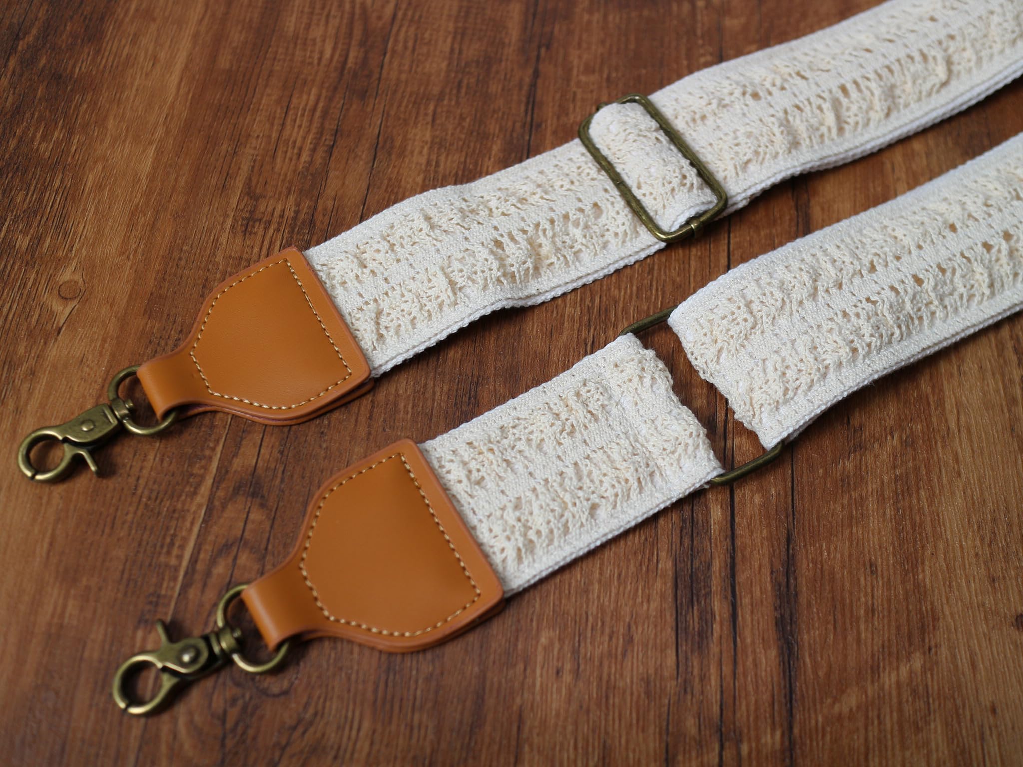 UNIKSTRAP Diseño original, 5 cm de ancho, algodón y piel auténtica, correa de repuesto para bolso de mano, correa cruzada para el hombro