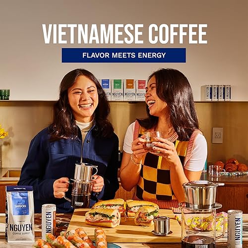 Miniatura 6 de Nguyen Coffee Supply - Hanoi Peaberry Robusta Granos de café enteros de tostado oscuro, cultivado en vietnamita y comercio directo, orgánico, de