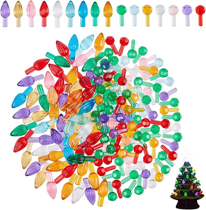 CHGCRAFT 300Pcs 2 Styles Ceramic Christmas Tree Replacement