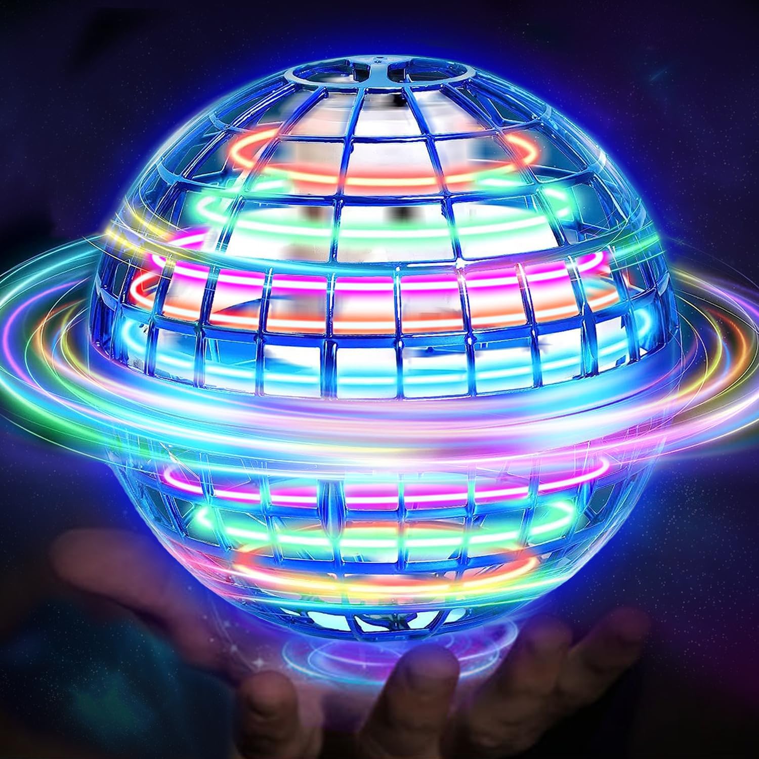 UFO Smart Sensor Hover Boomerang, Levitating Floating Orb Magic Gyration Ball, Spinner Mini Drone - Gift for 6+ Kids Teens - Indoor/Outdoor