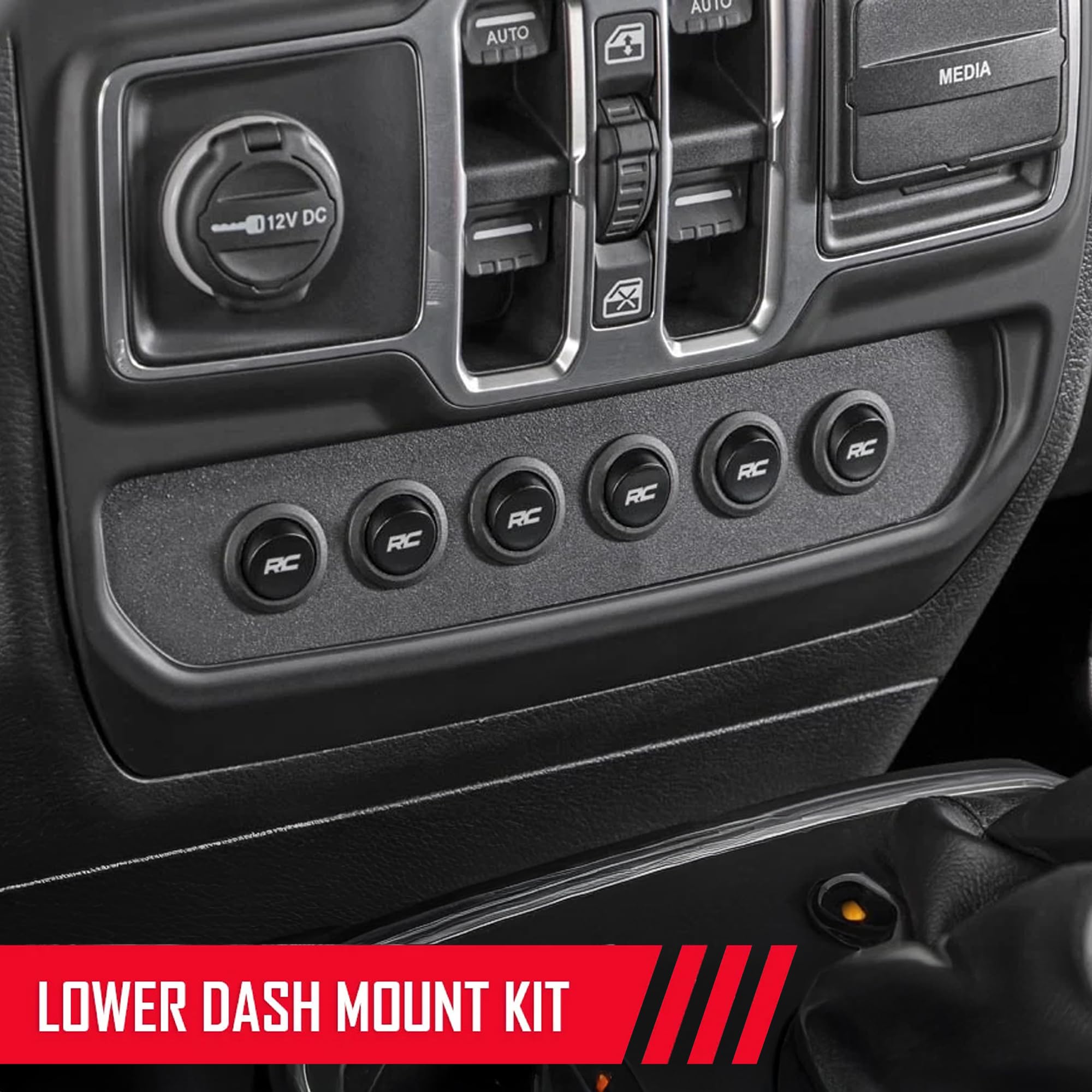 Amazon.com: Rough Country 6 Gang Lower Dash Switch Panel & Relay