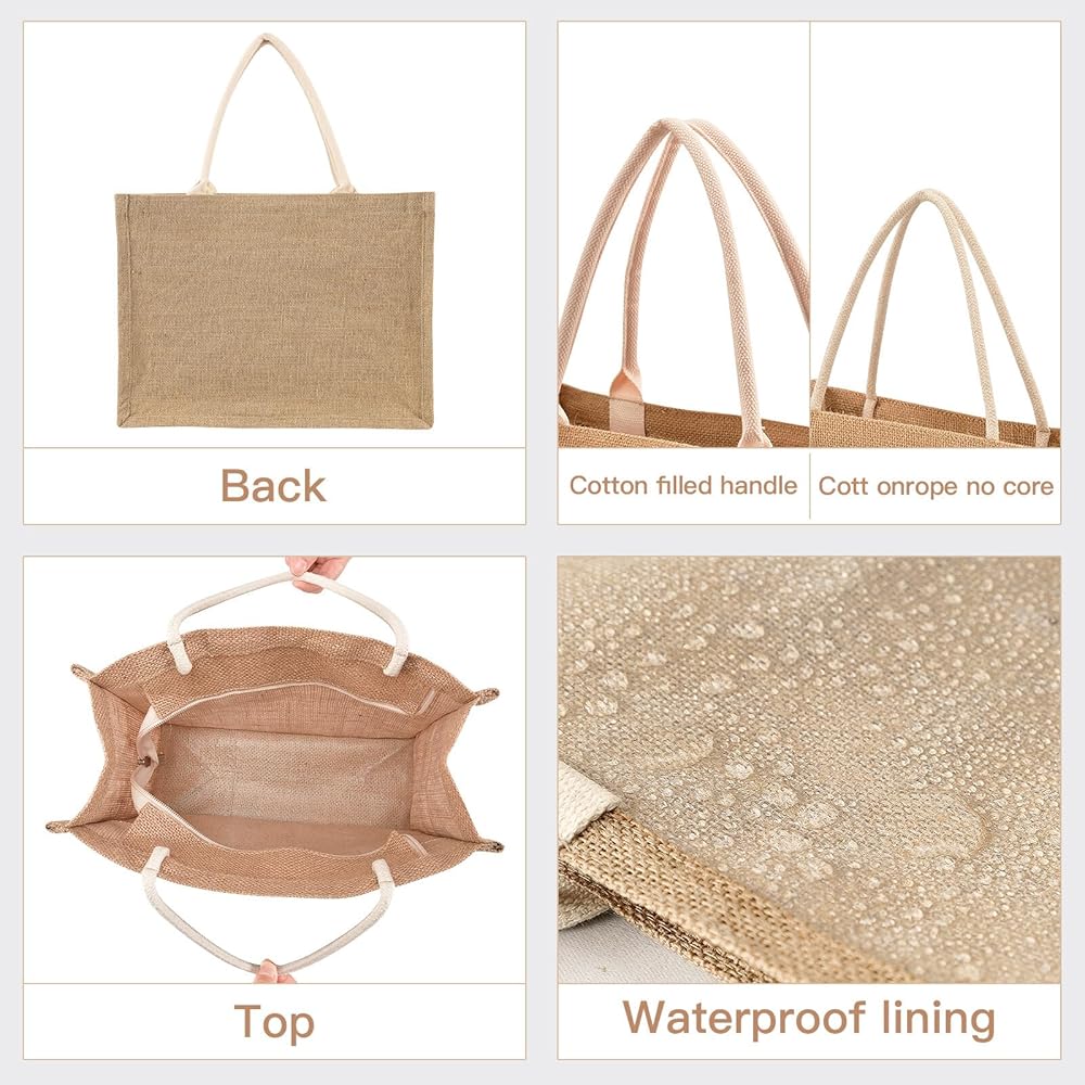 Amazon.com: Hezely Blue Goose Jute Tote Bags,Cotton Tote Bag