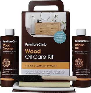 Wood Oil Kit - for Oiling & Restoring All Indoor & Outdoor Wooden Surfac...