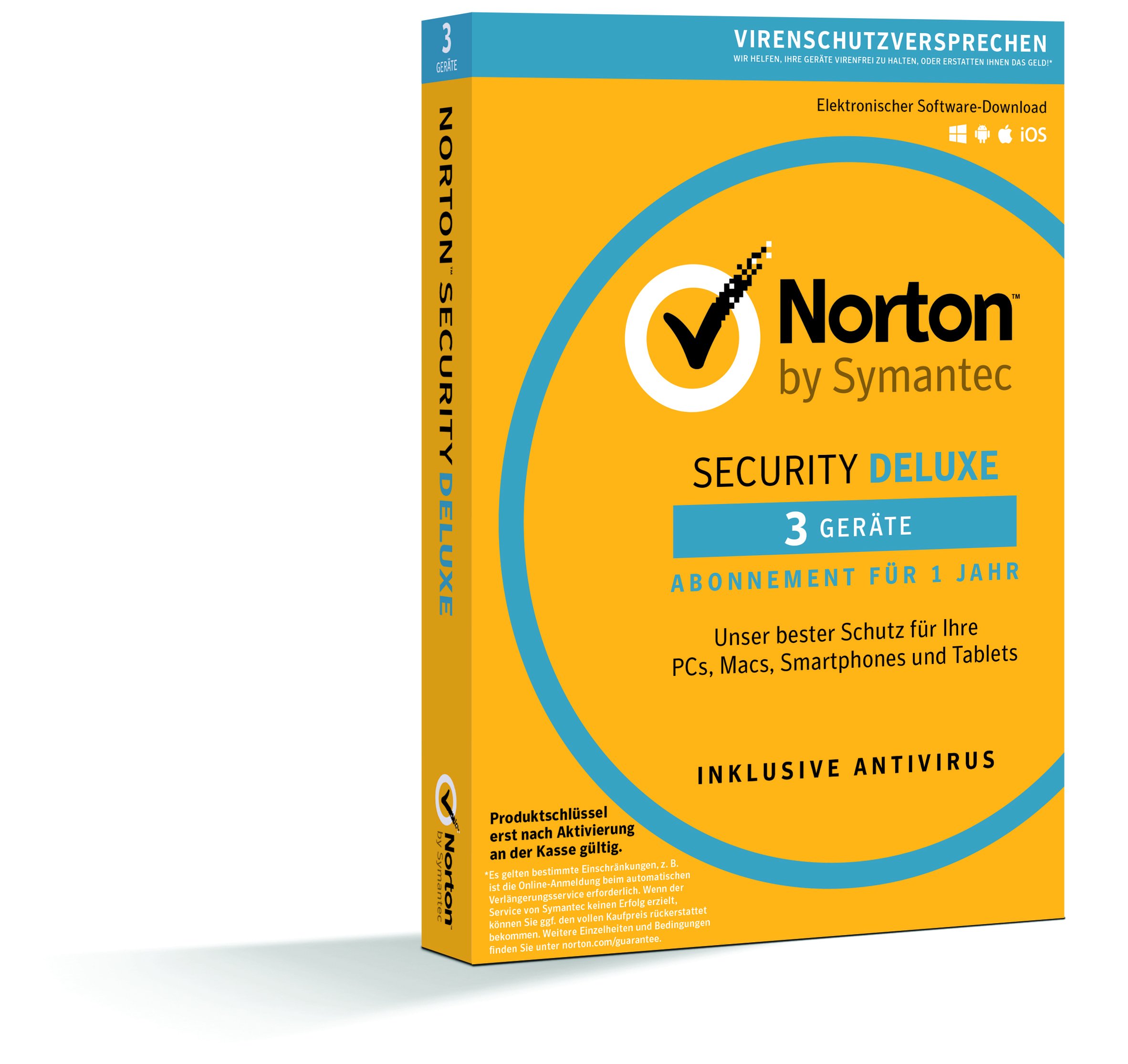 Norton Security 3.0 Deluxe 1User 3Device 1J Card Case deutsch