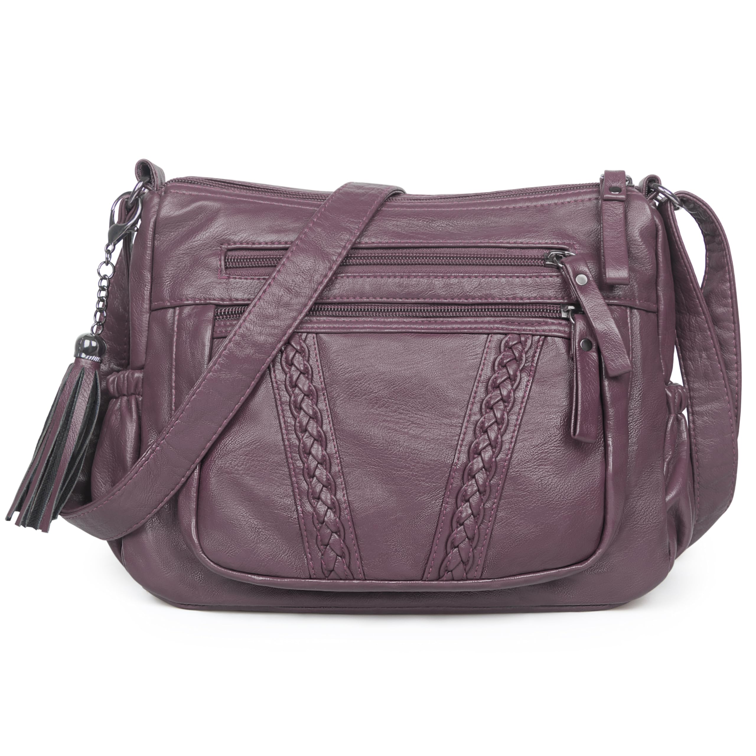 volganik rock Crossbody Bag for Women with Tassel Ladies Soft PU leather Purses and Handbag Pocketbooks-picture-30