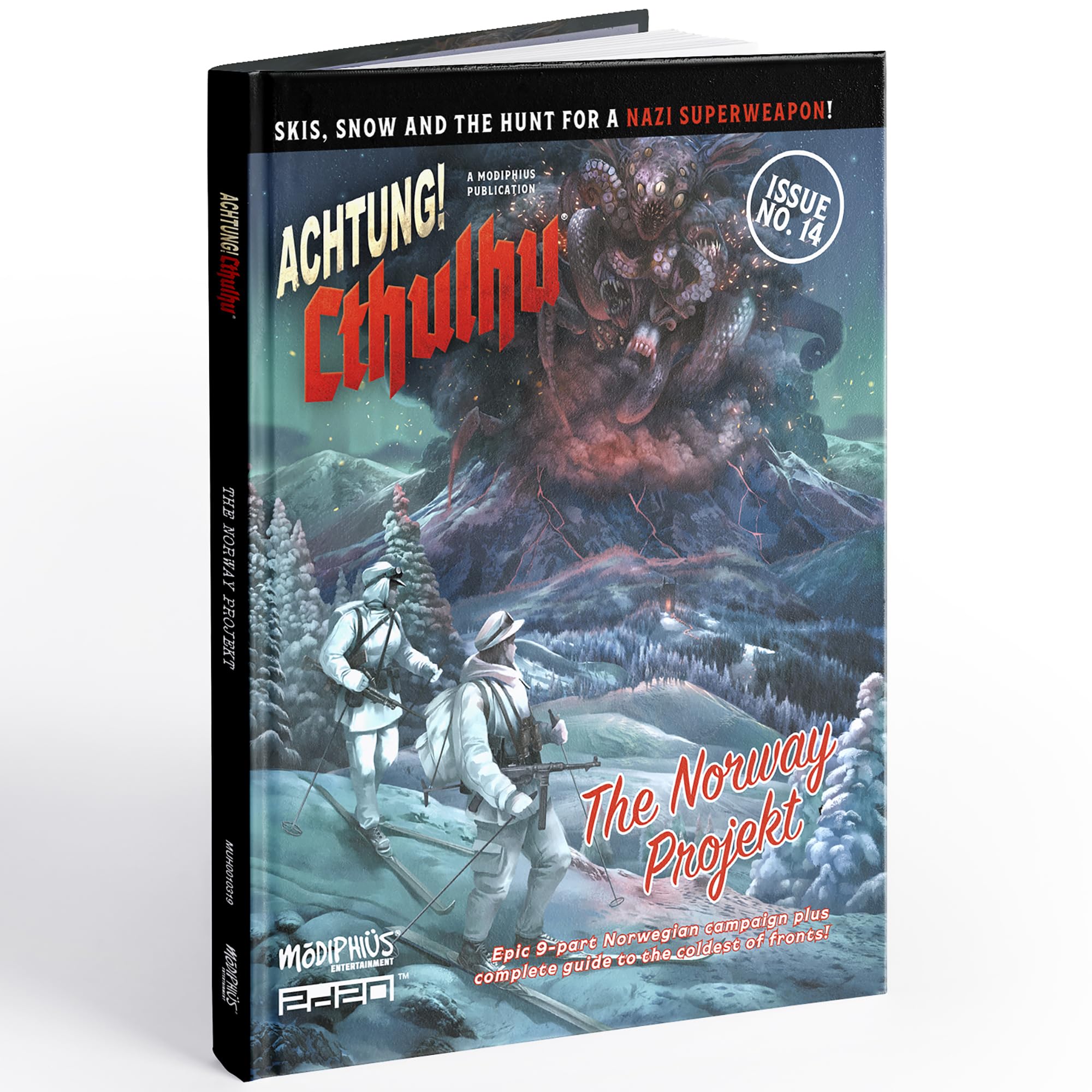 Modiphius Entertainment: Achtung! Cthulhu - The Norway Projekt - Libro di giochi di ruolo con copertina rigida supplementare, campagna in 3 parti, nuovo culto e contenuti, Atomic Horror
