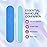 25PCS Mini Size PANA Professional Double Sided Nail Files - Blue, 80/80 Grit - Emery Board Nail Buffering File Manicure Pedicure Nail Polisher Washable