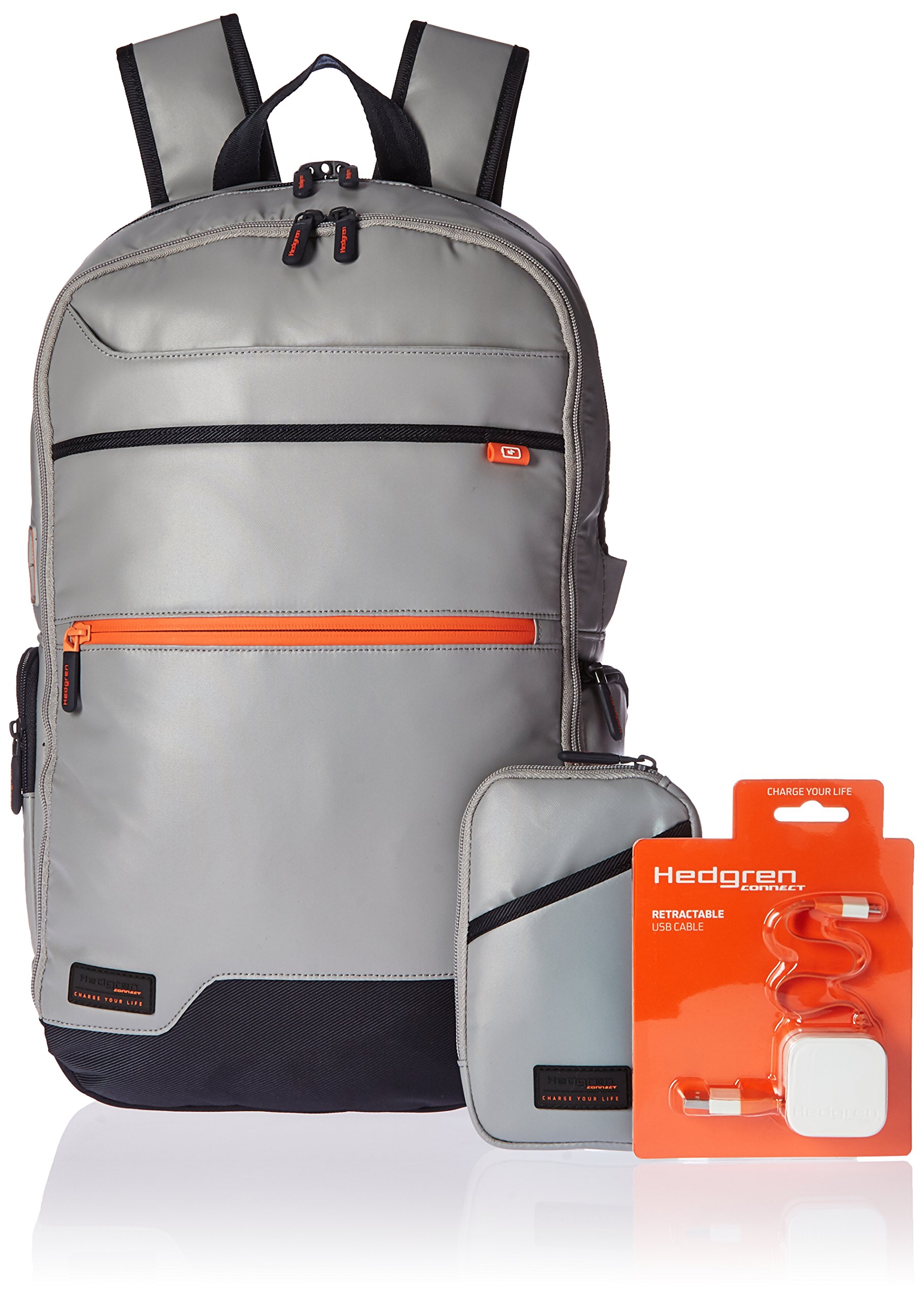 Hedgren Junction 15 Inch Laptop Backpack W Retractable Usb Cable