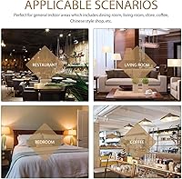 Vista 6 de Pantalla de lámpara de araña 2 unids pantalla de lámpara de mesa pantalla s lámpara de araña pantallas de ratán metal