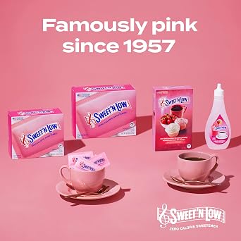 Sweet'N Low Zero Calorie, No Added Flavors or erythritol, 8-Ounce Bottle (Pack of 12)