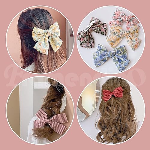 Miniatura 2 de Framendino, Paquete de 100 pinzas para el cabello, pinzas de cocodrilo francés, pinzas de pelo rectangulares de hierro en blanco, para manualidades,