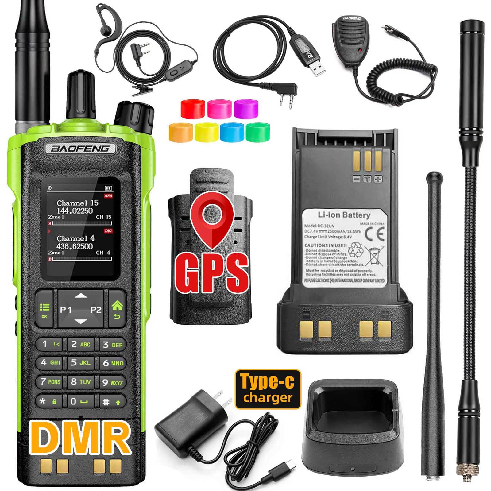 BAOFENG DM32 DM-32UV DMR Radio,Walkie Talkies Long Range,ham Radio 1pcs
