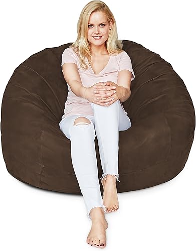 Miniatura 18 de Lumaland - Lujoso puf gigante de 1,8 m con funda de microgamuza, ultra suave, relleno de espuma, lavable, XL, para niños, adolescentes, adultos,