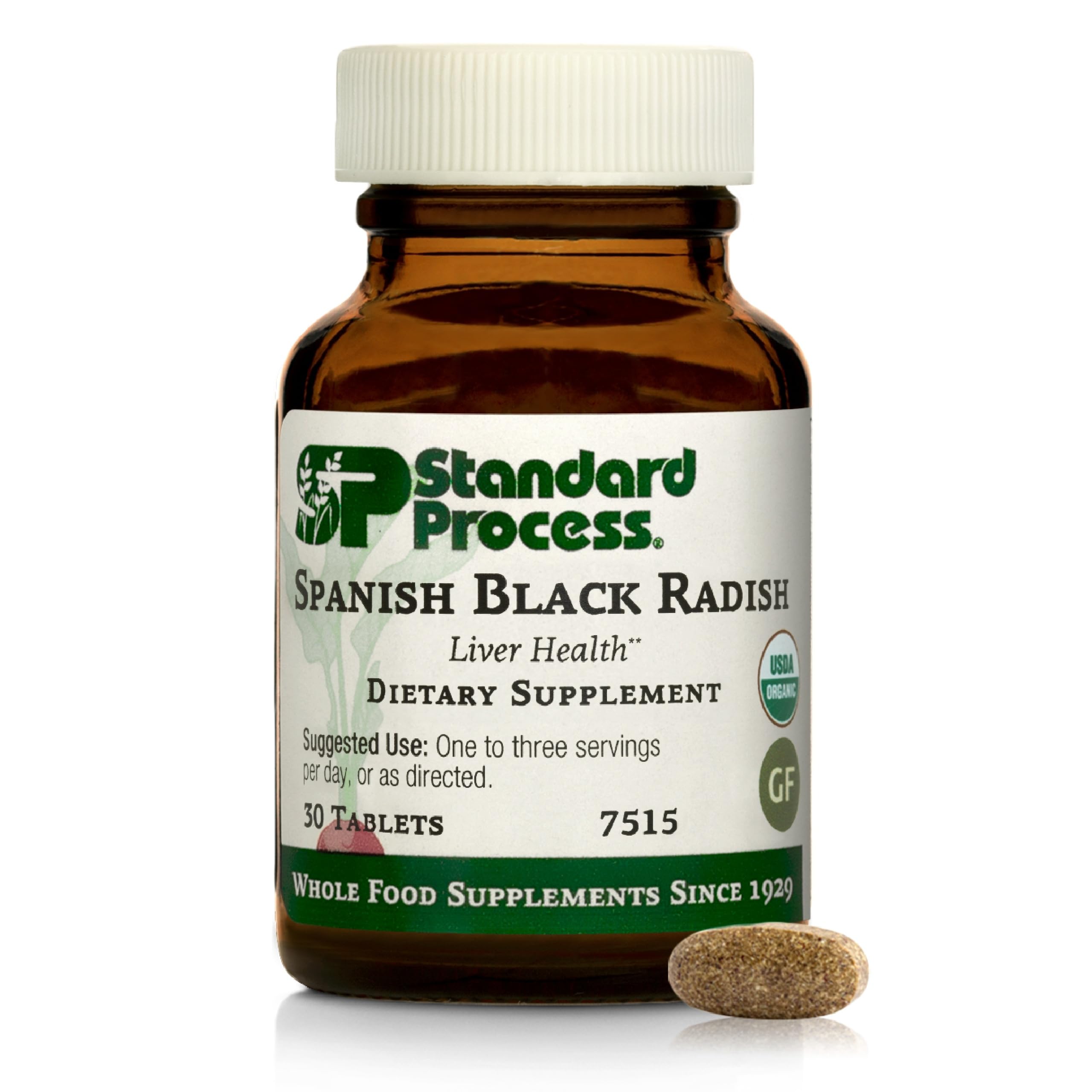 Standard Process Spanish Black Radish, Liver & Gallbladder, 30 Tablets