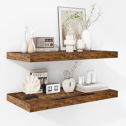 Fun Memories Floating Shelves - 2 Pack 12 Inch Deep