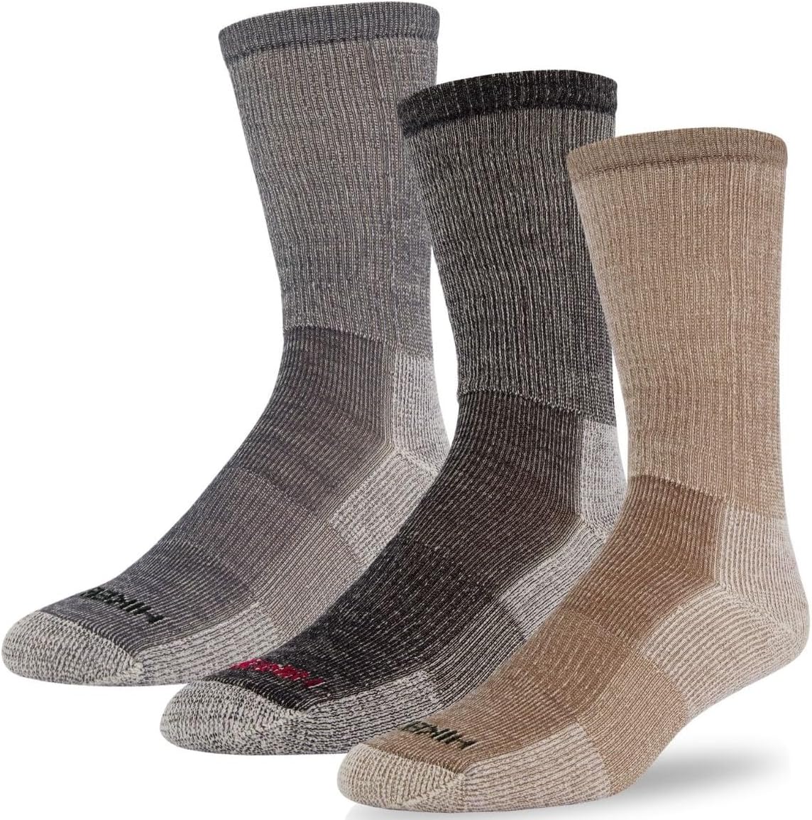 Hiker GX 74% Merino Wool Hiking Crew Sock, All Season, Trekking & Outdoor Activity, 3 Pairs