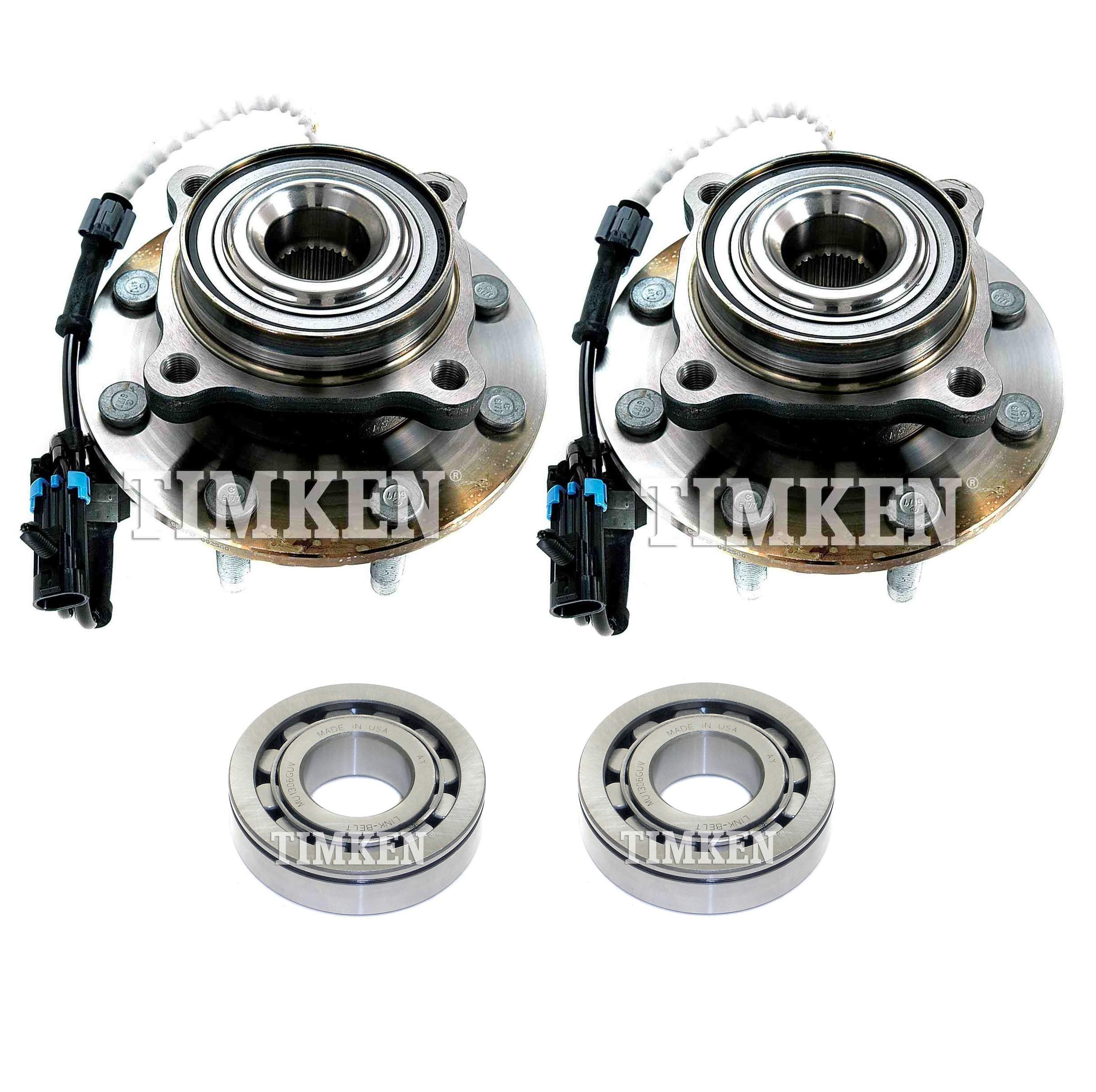 Amazon.com: NEW Front and Rear Wheel Bearings & Hubs Kit Timken